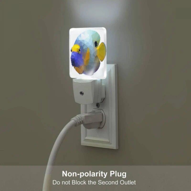 Night Light Set of 2, A blue and yellow fish with a black nose. Night Light Set Of 2, A Blue And Yellow Fish With A Black Nose. -Nuas Diy Shop c2cc03908f3c80400b72675830c2da795e1a8e59