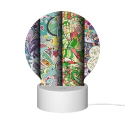 Round Acrylic Night Light, Four Different Colored Paintings Of Flowers. -Nuas Diy Shop c2e2ffb03037f639dd9b2ee5d3874cfbac55f9c1