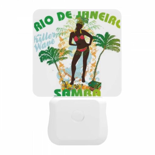 Night Light, A Woman In A Bikini Poses For A Poster Advertising Rio De Janeiro. -Nuas Diy Shop c335f6a12eeeb46ad7872f278e02b1e8bebf5384
