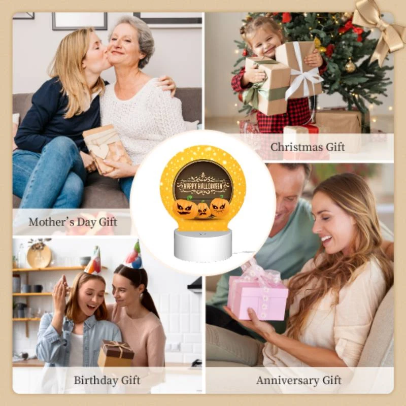 Round Acrylic Night Light, Three pumpkins with scary faces on them. Round Acrylic Night Light, Three Pumpkins With Scary Faces On Them. -Nuas Diy Shop c35c51c3279848c633f0126516afa6b018da946e