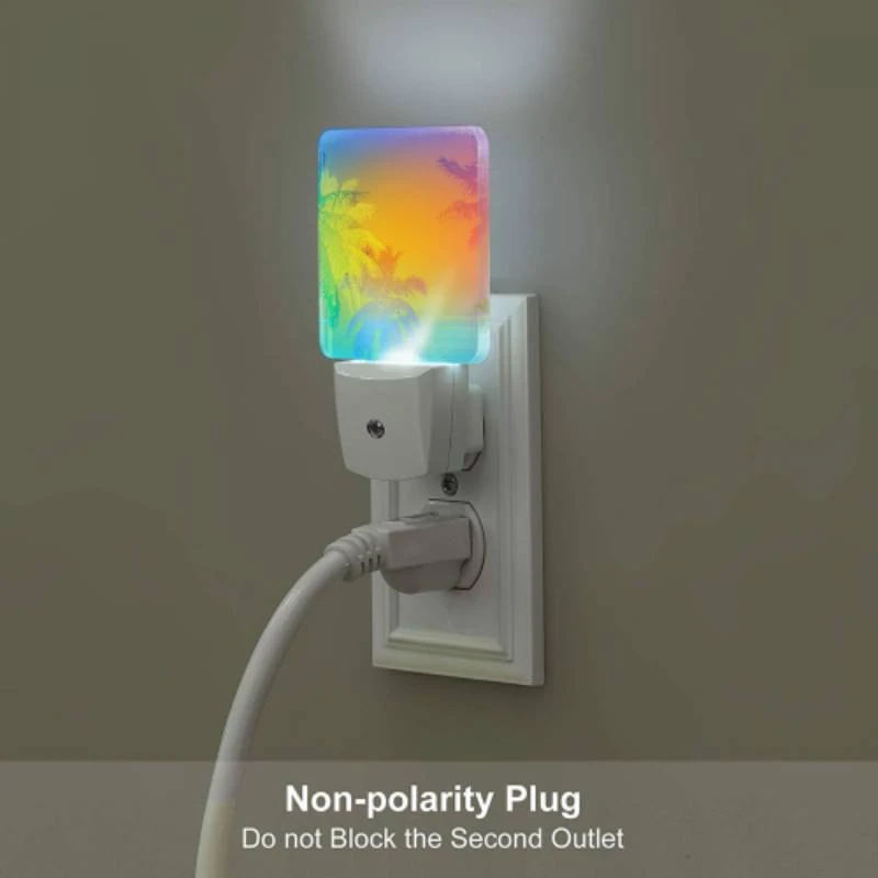 Night Light Set of 2, A colorful sunset with palm trees in the background. Night Light Set Of 2, A Colorful Sunset With Palm Trees In The Background. -Nuas Diy Shop c3ead981eeb9e5c728f38deffe47337067f3f7f5