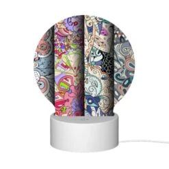 Round Acrylic Night Light, Four Different Colored Designs Of Swirls And Patterns. -Nuas Diy Shop c3ef2206c93e25180d7c938a38e43d9809f19ea1