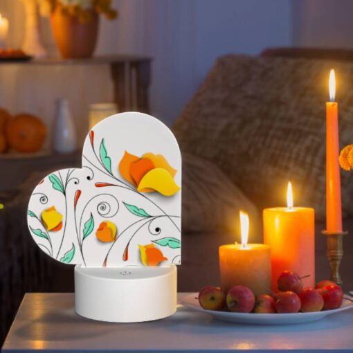Love Acrylic Night Light, A Colorful Flower Design With Yellow -Nuas Diy Shop c43a799b303aa928dcefcbfd04e5969ba00e3f12