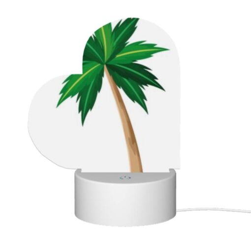 Love Acrylic Night Light, A Green And Brown Palm Tree With A Brown Trunk. -Nuas Diy Shop c4b50d1c3cefb862ff9a982ba97225daf1619995