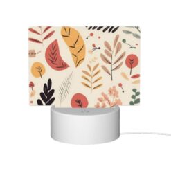 Rectangular Acrylic Night Light, A Collection Of Leaves And Flowers In Various Colors. -Nuas Diy Shop c4e166e37c8a96bf140e1daf3cda57ed4b3af019
