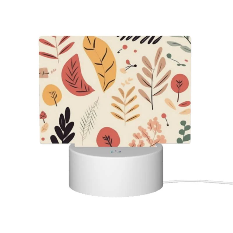 Rectangular Acrylic Night Light, A collection of leaves and flowers in various colors. Rectangular Acrylic Night Light, A Collection Of Leaves And Flowers In Various Colors. -Nuas Diy Shop c4e166e37c8a96bf140e1daf3cda57ed4b3af019