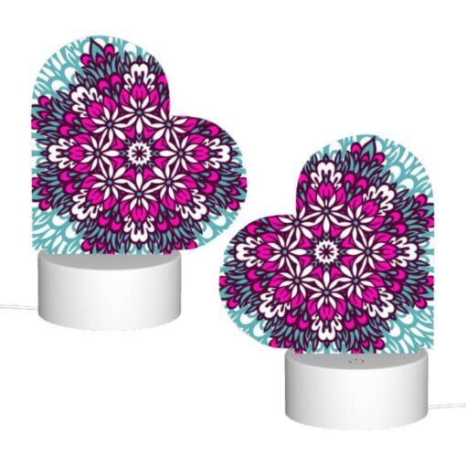 Love Acrylic Night Light, A Colorful Flower Design With Pink And Purple Hues. -Nuas Diy Shop c510f5b798f752b823db1795c2813324f91b61a4