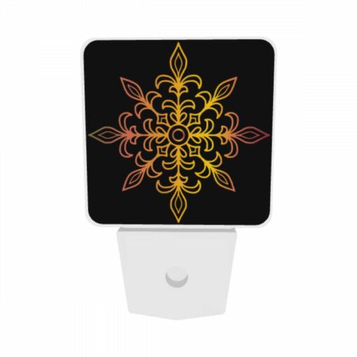 Night Light Set Of 2, A Colorful Flower Design With Yellow -Nuas Diy Shop c52aa4e68e51c57de8c3fbe8cb7baf7e846d1a16