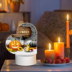 Love Acrylic Night Light, A Halloween Poster With A Pumpkin And A Lit Candle. 8 Love Acrylic Night Light, A Halloween Poster With A Pumpkin And A Lit Candle. -Nuas Diy Shop c538db1c5dbf10e782b70efc81dd8e429c16b514