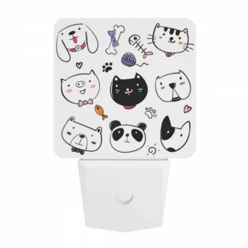 Night Light, A Collection Of Cartoon Animal Drawings -Nuas Diy Shop c543d96378073ad2b8a9b3ccc5d947aa7130b275