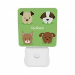 Night Light Set Of 2, Four Different Colored Dogs Are Shown In A Row. 9 Night Light Set Of 2, Four Different Colored Dogs Are Shown In A Row. -Nuas Diy Shop c59b218d9e6eb5ee6e1df68c7334e0586bd91d71