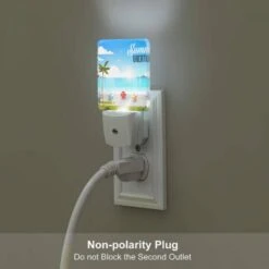 Night Light Set Of 2, A Colorful Beach Scene With Palm Trees And Umbrellas. 6 Night Light Set Of 2, A Colorful Beach Scene With Palm Trees And Umbrellas. -Nuas Diy Shop c5b2e269dfe2f456036b88c966246754632c6bf2