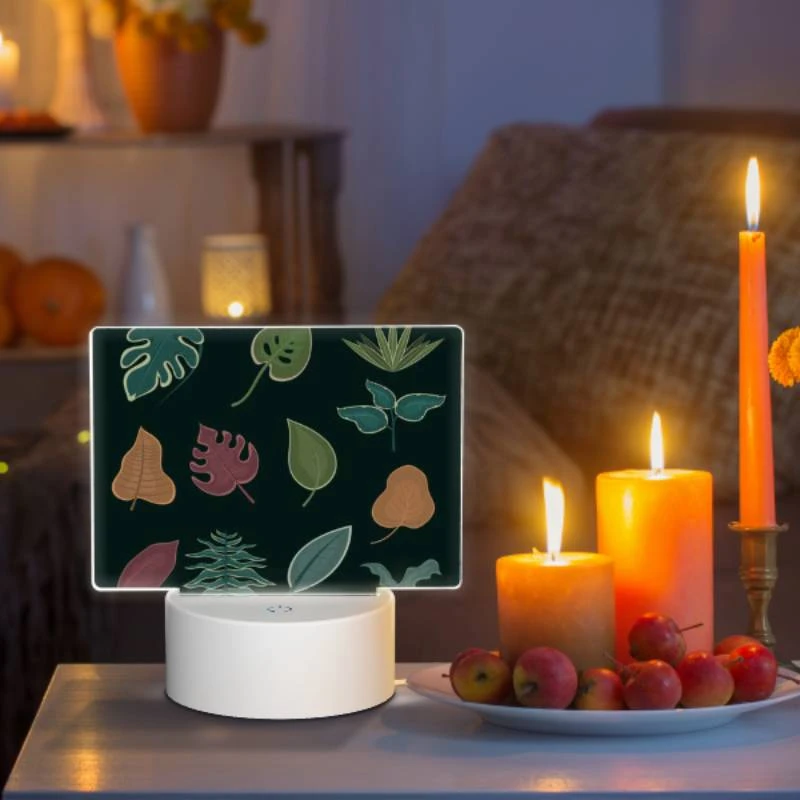 Rectangular Acrylic Night Light, A collection of different leaf designs. Rectangular Acrylic Night Light, A Collection Of Different Leaf Designs. -Nuas Diy Shop c5f1207a5cb60af66b4a15aa45f6d72c6f320f5c