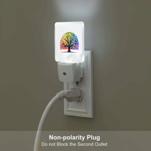 Night Light Set Of 2, A Colorful Tree With A Rainbow Of Colors. -Nuas Diy Shop c60997b7aba2d9ad71a5baf3205645417a9b374d