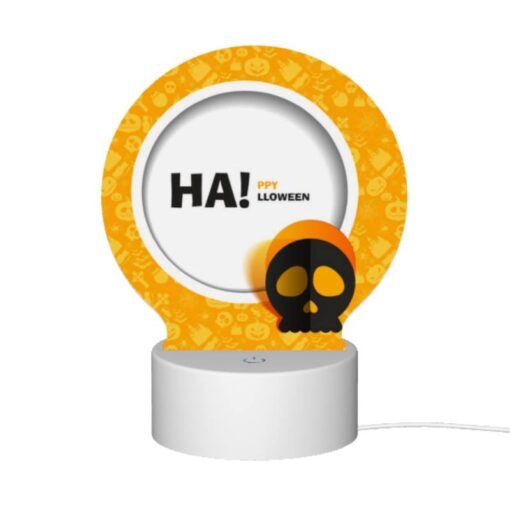 Round Acrylic Night Light, A Halloween Themed Plate With A Skull On It. -Nuas Diy Shop c66c03a399ddbc0a51e44de03b66b54f5b4445e4