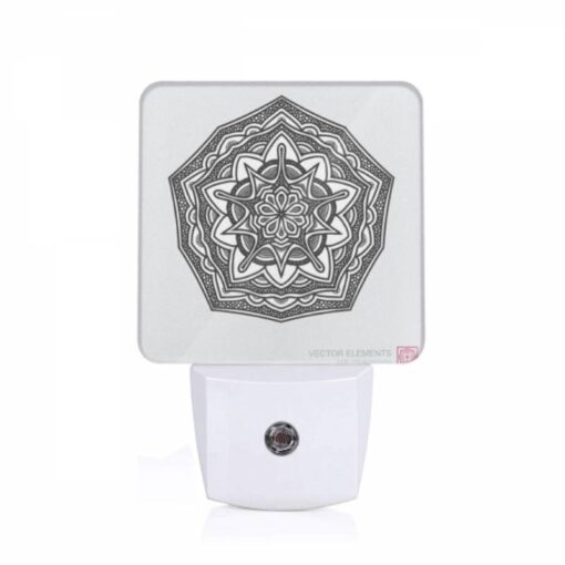 Night Light, A Black And White Drawing Of A Flower. -Nuas Diy Shop c67a18b10407f6c307e4af255a0f3c0b14dfef47