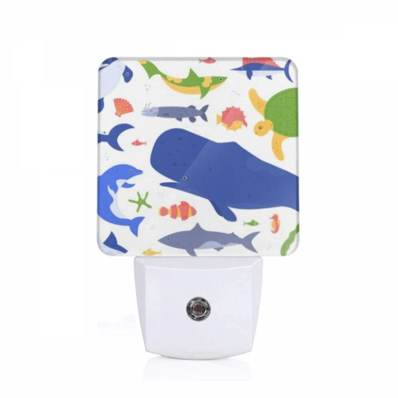 Night Light, A colorful cartoon of various sea creatures. Night Light, A Colorful Cartoon Of Various Sea Creatures. -Nuas Diy Shop c724eb87b0c04b9be03e60eb5501a050789d33c1