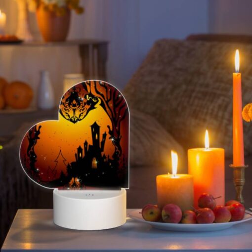 Love Acrylic Night Light, A Castle With A Moon In The Background. -Nuas Diy Shop c734ef1c92db4bb04b974a4c1abe392a4c72b18c