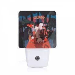 Night Light, A Group Of Halloween Characters