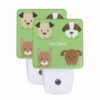 Night Light Set Of 2, Four Different Colored Dogs Are Shown In A Row. -Nuas Diy Shop c871319d1fb1194719574ee974dbff800dc54c7a