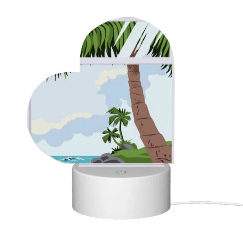 Love Acrylic Night Light, A picture of a palm tree and ocean with a window in the foreground. Love Acrylic Night Light, A Picture Of A Palm Tree And Ocean With A Window In The Foreground. -Nuas Diy Shop c97adc3cf0a70eb72269195d825ef64cbbd7470a