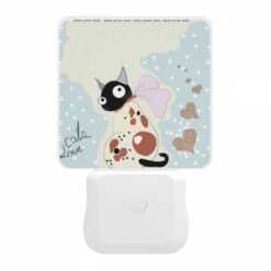 Night Light, A Cat Is Sitting On A Map -Nuas Diy Shop ca25361e0bc840d2fa0592bc3ebadc5ddd83078b