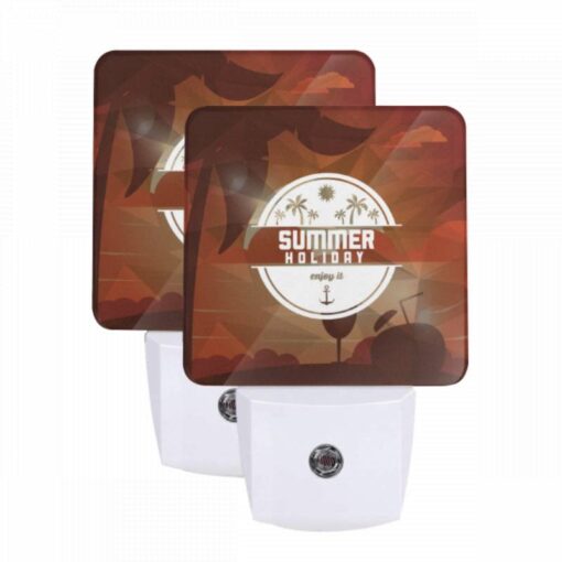 Night Light Set Of 2, A Poster Advertising Summer Holidays. -Nuas Diy Shop ca26be4ec23a045d6ca1494ab23078fde914f0a2