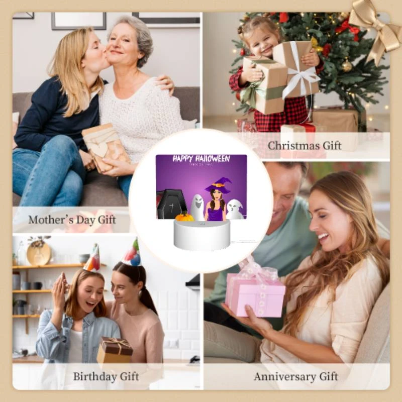 Rectangular Acrylic Night Light, A woman in a witch's hat is standing next to a cauldron filled with pumpkins. Rectangular Acrylic Night Light, A Woman In A Witch's Hat Is Standing Next To A Cauldron Filled With Pumpkins. -Nuas Diy Shop ca7d2f94ff53a22d6f9a886106296015a961d35e