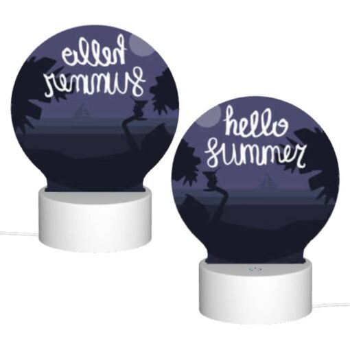 Round Acrylic Night Light, A Cat Is Sitting On A Branch In Front Of A Moon. -Nuas Diy Shop cabcd9fea5808a9e9988e08ea75a14544f22041c
