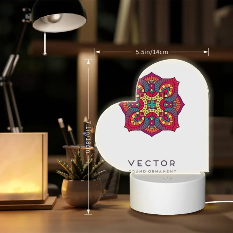 Love Acrylic Night Light, A colorful round ornament with a design on it. Love Acrylic Night Light, A Colorful Round Ornament With A Design On It. -Nuas Diy Shop caf457a787c638f30807ca72c6ad459c4f4974b5