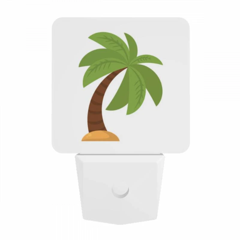 Night Light, A green palm tree with a brown trunk. Night Light, A Green Palm Tree With A Brown Trunk. -Nuas Diy Shop cafb66544dd64af33fd9d5eacef365913abe8543