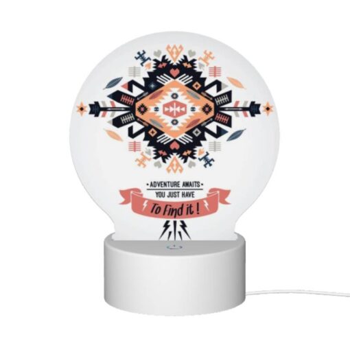 Round Acrylic Night Light, A Colorful Design With The Words "Adventure Awaits You Just Have To Find It!" -Nuas Diy Shop cc60b3d95b9fe519be97b9bfa512c0e867b0fab6
