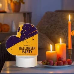 Love Acrylic Night Light, A Poster Advertising A Halloween Party. -Nuas Diy Shop cda092336e844ba767b3c968773c83edeba36236