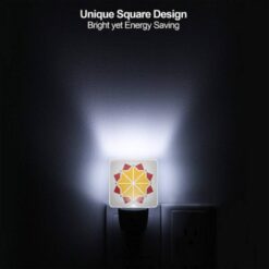 Night Light, A Yellow And Red Geometric Design. -Nuas Diy Shop cda46c19416a72a9140bad0f70f5fb673963f273