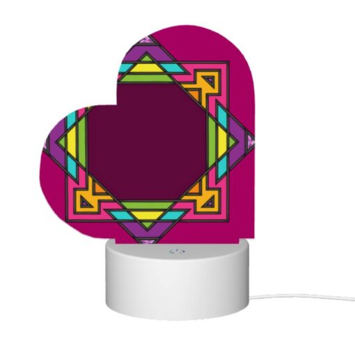Love Acrylic Night Light, A Colorful Geometric Design On A Pink Background. -Nuas Diy Shop ce4a1f2d7b1754399f1f5bfb8db6eea477b046fb