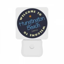Night Light Set Of 2, A Blue And White Sign That Says Welcome To Huntington Beach. -Nuas Diy Shop ced56450e243d0ad39c1f8dd67950cf8e49d67c6