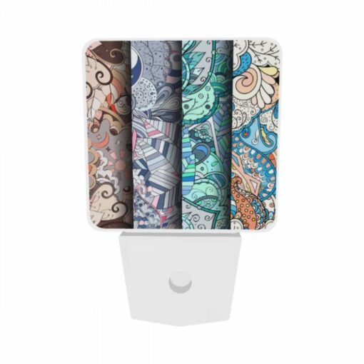 Night Light Set Of 2, Three Different Colored Paintings Of Flowers. -Nuas Diy Shop cf1f96b1559df93167cc88905756d38853bc2b4f