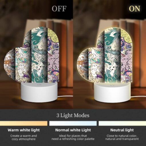 Love Acrylic Night Light, Three Colorful Designs Of Swirls And Patterns. -Nuas Diy Shop cf2ec5e5236eed2a708bd7f7441fce2e69d3a97d