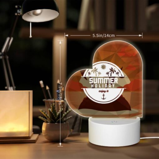 Love Acrylic Night Light, A Colorful Poster Advertising A Summer Holiday. -Nuas Diy Shop cf94e860dd1ca2001f4d53850785a5a72785cd60