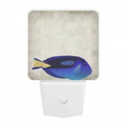Night Light, A Blue And Yellow Fish Is Shown In A Cartoon Style. 9 Night Light, A Blue And Yellow Fish Is Shown In A Cartoon Style. -Nuas Diy Shop cfa380b705a6172641373371313a323df5e445de