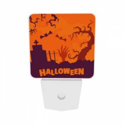 Night Light Set Of 2, A Halloween Scene With A Fence And A Cemetery. -Nuas Diy Shop d0a3bf943faab27f9e078b1c04acf5fe6f15cc3e