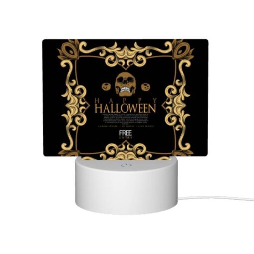 Rectangular Acrylic Night Light, A Skeleton Is On The Cover Of A Halloween Event. -Nuas Diy Shop d0a949c5a334bcc65d3ed1277d8289c5cf6e7cce
