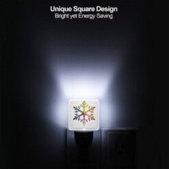 Night Light Set Of 2, A Colorful Snowflake With Green -Nuas Diy Shop d0b0da6f71390ee9d14233e48691407ec33db8fc