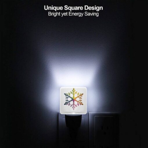 Night Light Set Of 2, A Colorful Snowflake With Green -Nuas Diy Shop d0b0da6f71390ee9d14233e48691407ec33db8fc