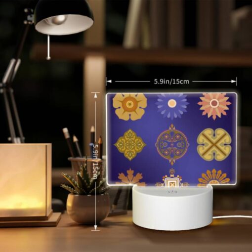 Rectangular Acrylic Night Light, A Collection Of Six Different Flower Designs. -Nuas Diy Shop d0de7d677d9eddcc73124c0fa66ad4c02f197929