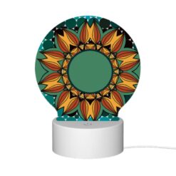 Round Acrylic Night Light, A Colorful Sunflower With A Green Center. -Nuas Diy Shop d0f052a290f978ec39c55ff140fea232baed1b51