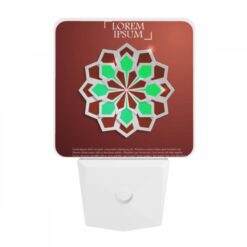 Night Light, A Green And Brown Geometric Design. -Nuas Diy Shop d14e0d155b218358af556de1e851f5d424c2bf19