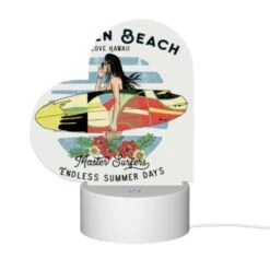 Love Acrylic Night Light, A Woman With A Surfboard In The Ocean. -Nuas Diy Shop d1a95af4d9394473d35c9a0e5603fe8584624f4b