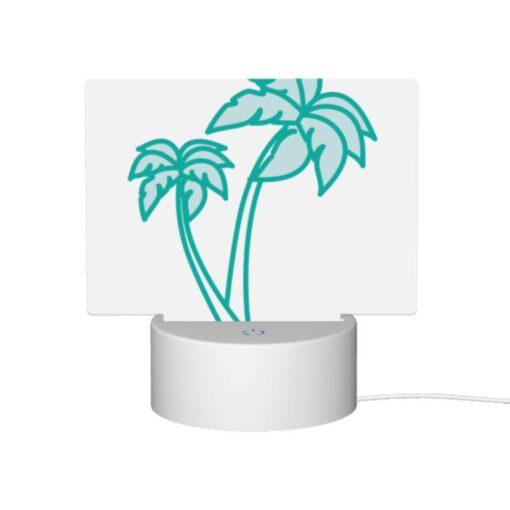 Rectangular Acrylic Night Light, A Green And Blue Palm Tree With A Blue Trunk. -Nuas Diy Shop d1eca810d6110b0f13deebfc8716cb0573af33c7