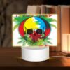 Rectangular Acrylic Night Light, A Colorful Skull And Palm Tree Logo For The Florida Beach Club. -Nuas Diy Shop d248d64a43281b1cd957725f884e1878b2a6c787
